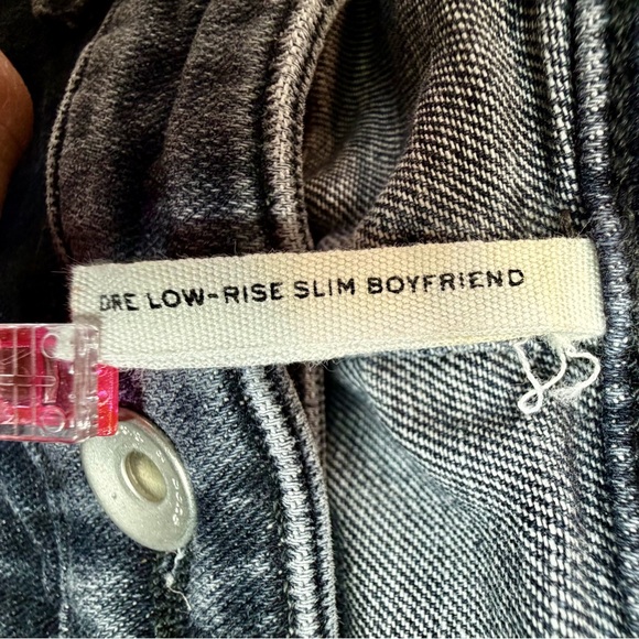 rag & bone Dre Slim Boyfriend Jeans 28 Abbots Wash Low Rise Tapered Denim - Picture 6 of 12